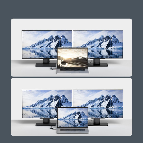 Baseus Metal Gleam 9w1 | Adapter HUB 9w1 USB-C do HDMI, VGA, RJ45, 3x USB3.0, SD/TF, 100W  