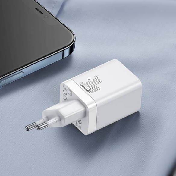 Baseus Super Si Pro | Ładowarka sieciowa USB-C USB-A 30W PD QC3.0
