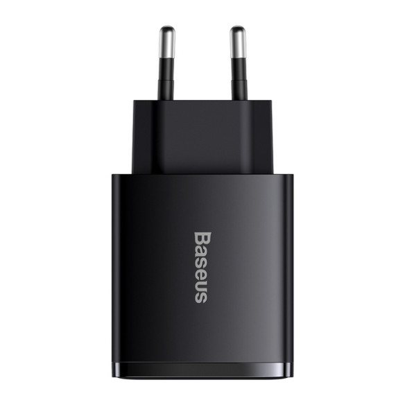 Baseus Compact 2U+C | Ładowarka sieciowa USB-C, 2x USB-A 30W PD QC3.0