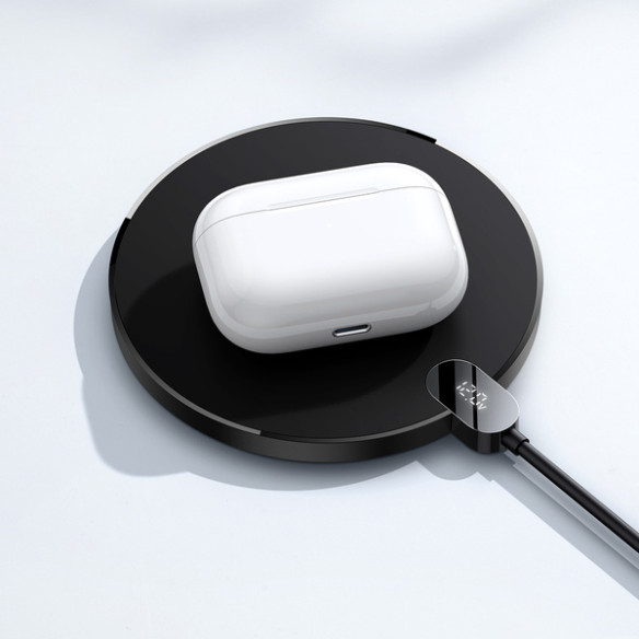 Baseus Digital LED Display Gen 2 | Ładowarka bezprzewodowa indukcyjna Qi 15W