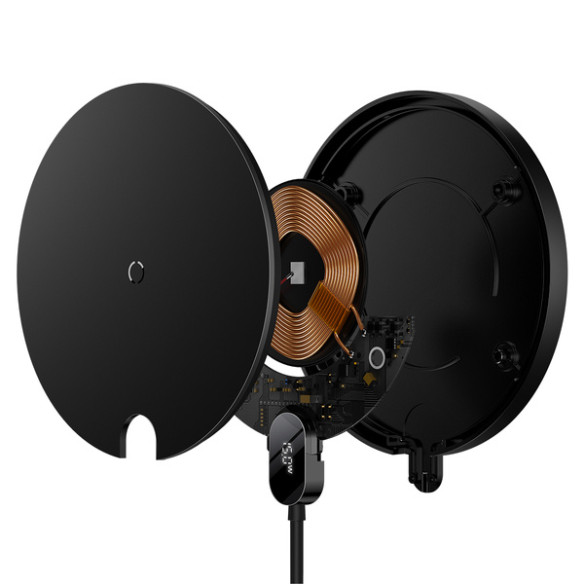 Baseus Digital LED Display Gen 2 | Ładowarka bezprzewodowa indukcyjna Qi 15W