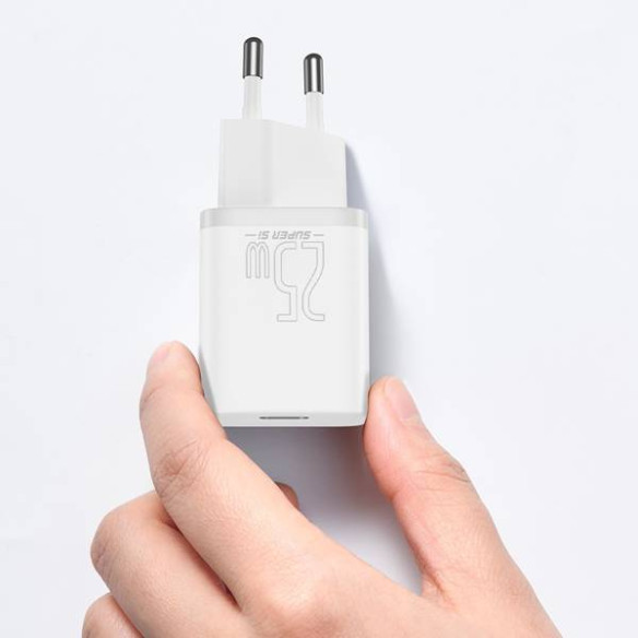 Baseus Super Si | Ładowarka sieciowa zasilacz 25W Power Delivery Quick Charge