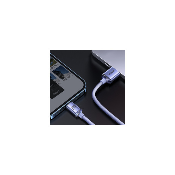 Baseus Crystal Shine | Kabel USB - Lightning do Apple iPhone iPad AirPods 1.2m 2.4A