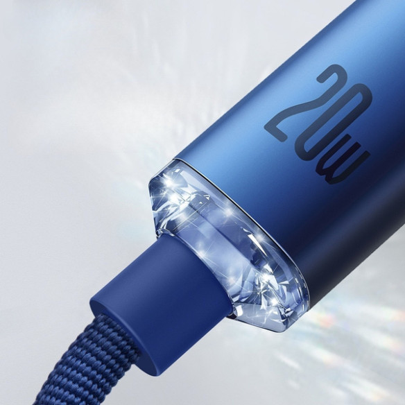 Baseus Crystal Shine | Kabel USB-C - Lightning do Apple iPhone iPad AirPods PD 20W 1.2M