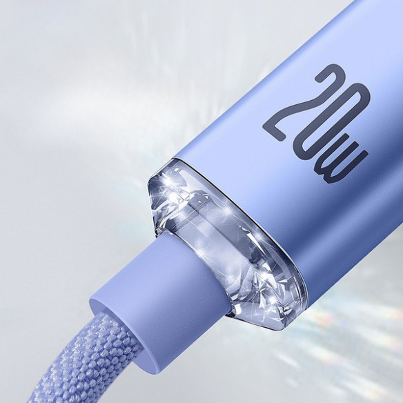 Baseus Crystal Shine | Kabel USB-C - Lightning do Apple iPhone iPad AirPods PD 20W 1.2M
