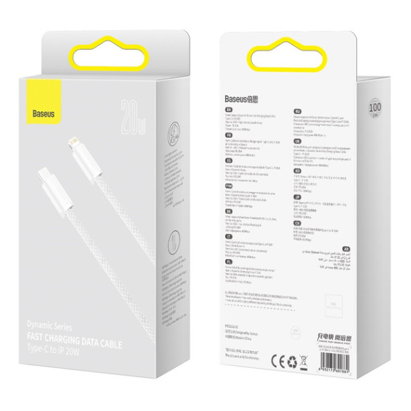 Baseus Dynamic Series | Kabel USB-C - Lightning do iPhone Power Delivery 20W 1m