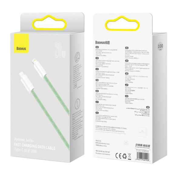 Baseus Dynamic Series | Kabel USB-C - Lightning do iPhone Power Delivery 20W 1m