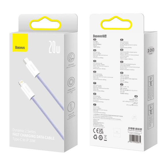 Baseus Dynamic 2 Series | Kabel USB-C - Lightning do iPhone Power Delivery 20W 1m