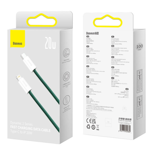 Baseus Dynamic 2 Series | Kabel USB-C - Lightning do iPhone Power Delivery 20W 1m