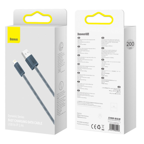 Baseus Dynamic Series | Kabel USB - Lightning do Apple iPhone iPad AirPods 2m 2.4A