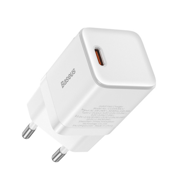 Baseus GAN3 1C | Ładowarka sieciowa zasilacz USB-C PD QC4.0 30W