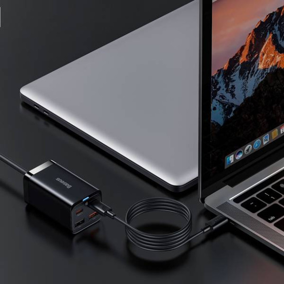 Baseus GAN3 Pro | Ładowarka sieciowa zasilacz 4x USB-A USB-C PD QC4.0 65W