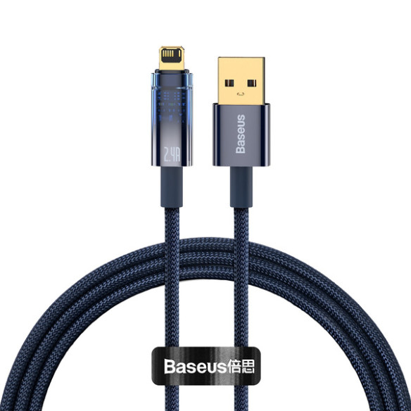 Baseus Explorer Series | Kabel USB Lightning do iPhone 5 6 7 8 X iPad 2.4A 1m