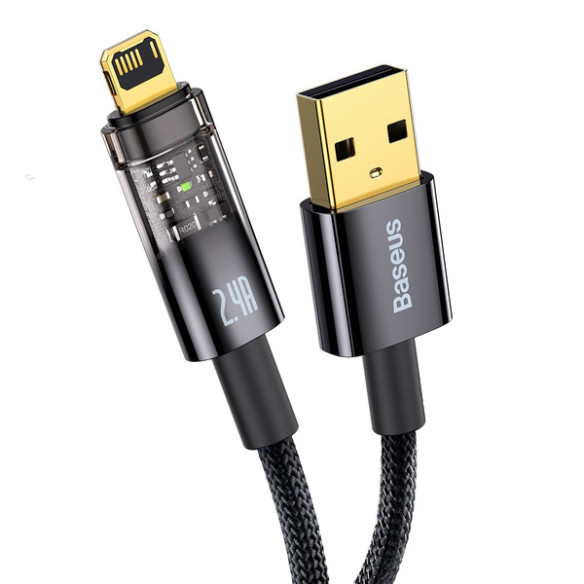 Baseus Explorer Series | Kabel USB Lightning do iPhone 5 6 7 8 X iPad 2.4A 2m