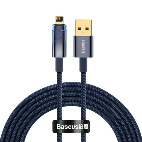 Baseus Explorer Series | Kabel USB Lightning do iPhone 5 6 7 8 X iPad 2.4A 2m