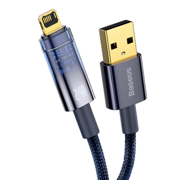 Baseus Explorer Series | Kabel USB Lightning do iPhone 5 6 7 8 X iPad 2.4A 2m