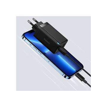 Baseus GAN3 Pro 2C+U  | Ładowarka sieciowa zasilacz 3x USB-A USB-C PD QC4.0 65W