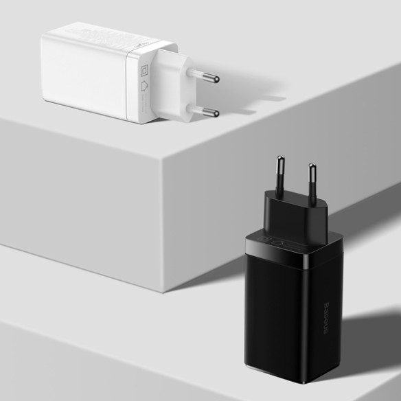 Baseus GAN3 Pro 2C+U  | Ładowarka sieciowa zasilacz 3x USB-A USB-C PD QC4.0 65W