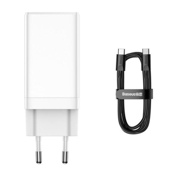 Baseus GAN3 Pro 2C+U  | Ładowarka sieciowa zasilacz 3x USB-A USB-C PD QC4.0 65W