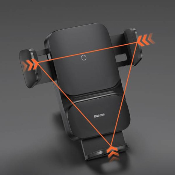 Baseus Wisdom Auto Alignment | Uchwyt samochodowy z ładowaniem bezprzewodowym Qi 15W do kratki nawiewu