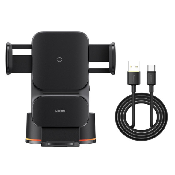 Baseus Wisdom Auto Alignment | Uchwyt samochodowy ładowarka indukcyjna Qi 15W do kokpitu szyby