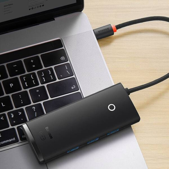 Baseus Lite Series 4-Port | HUB adapter rozdzielacz USB-C - USB 3.0 *4 100cm