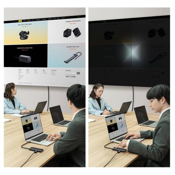 Baseus Lite Series 5-Port | Adapter HUB USB-C 3x USB3.0 HDMI PD 100W