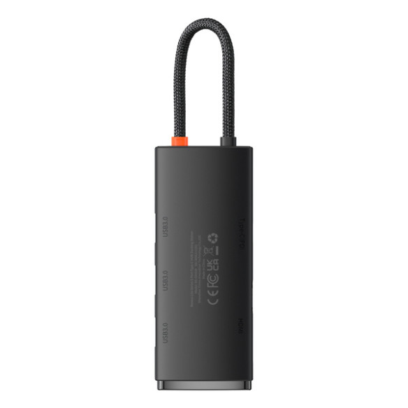 Baseus Lite Series 5-Port | Adapter HUB USB-C 3x USB3.0 HDMI PD 100W
