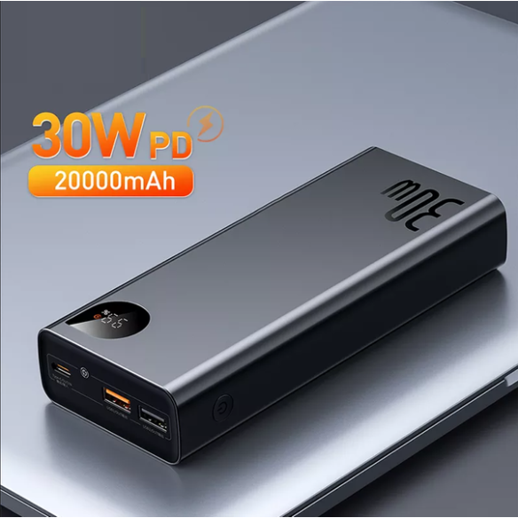 Baseus Adaman | Power Bank 20000mAh 3x USB USB-C QC 3.0 PD Samsung AFC 30W