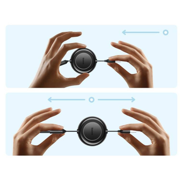 Baseus Bright Mirror 2 | Kabel z regulacją długości USB - Micro, USB-C, Lightning do iPhone 3.5A