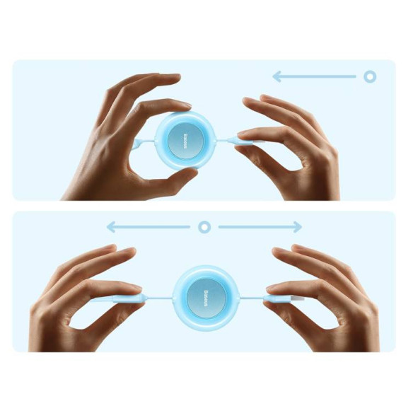 Baseus Bright Mirror 2 | Kabel z regulacją długości USB - Micro, USB-C, Lightning do iPhone 3.5A