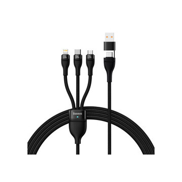 Baseus Flash Series 2 | Kabel USB-C / USB-A - USB-C, Lightning, Micro USB 1.2m 100W	
