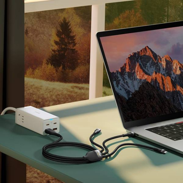 Baseus Flash Series 2 | Kabel USB-C / USB-A - USB-C, Lightning, Micro USB 1.2m 100W	