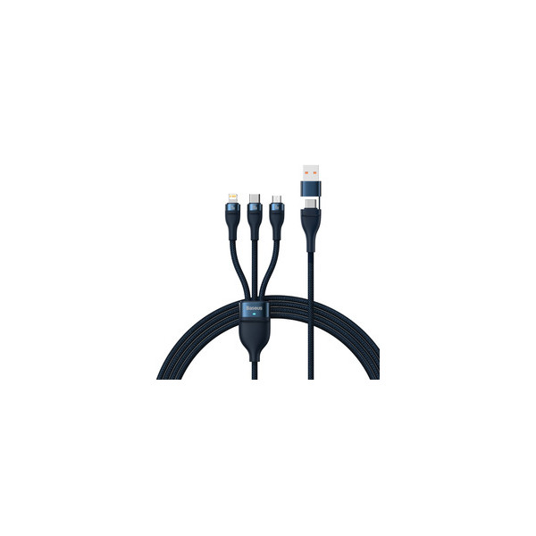 Baseus Flash Series 2 | Kabel USB-C / USB-A - USB-C, Lightning, Micro USB 1.2m 100W	