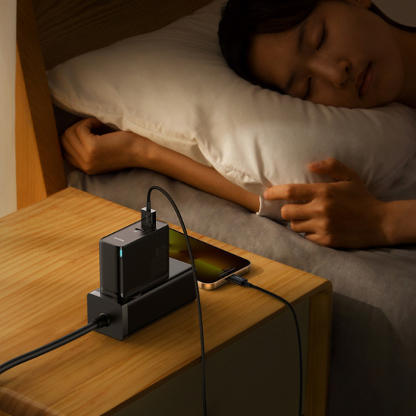 Baseus GAN5 Pro  | Ładowarka sieciowa zasilacz USB-A USB-C PD QC4.0 100W + kabel USB-C