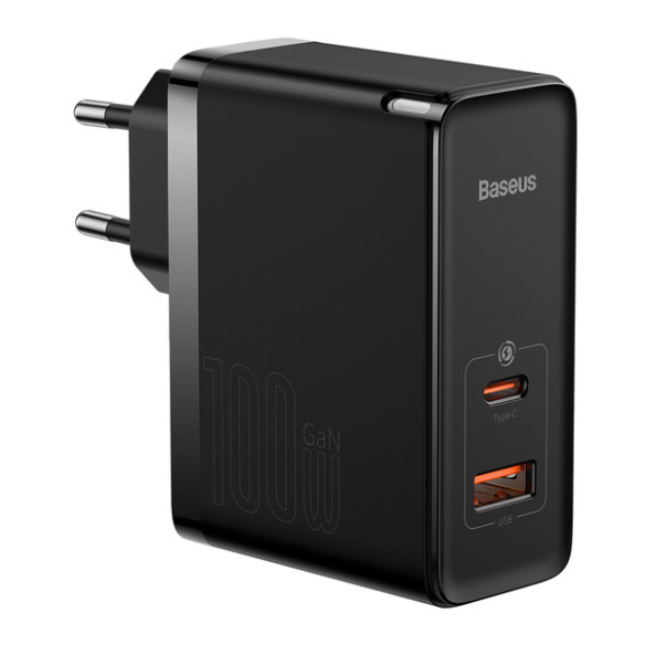 Baseus GAN5 Pro  | Ładowarka sieciowa zasilacz USB-A USB-C PD QC4.0 100W + kabel USB-C