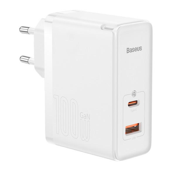 Baseus GAN5 Pro  | Ładowarka sieciowa zasilacz USB-A USB-C PD QC4.0 100W + kabel USB-C