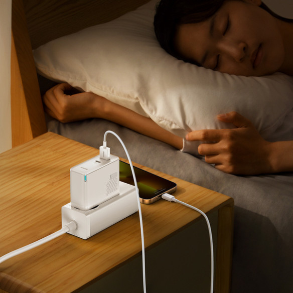 Baseus GAN5 Pro  | Ładowarka sieciowa zasilacz USB-A USB-C PD QC4.0 100W + kabel USB-C