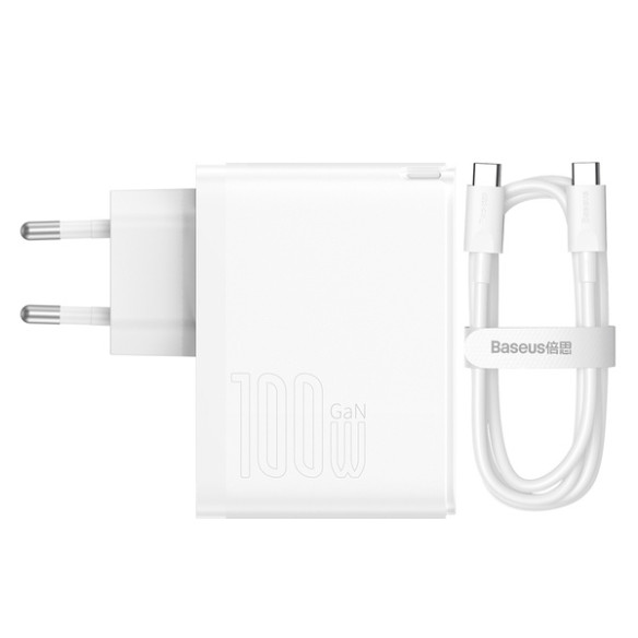 Baseus GAN5 Pro  | Ładowarka sieciowa zasilacz USB-A USB-C PD QC4.0 100W + kabel USB-C