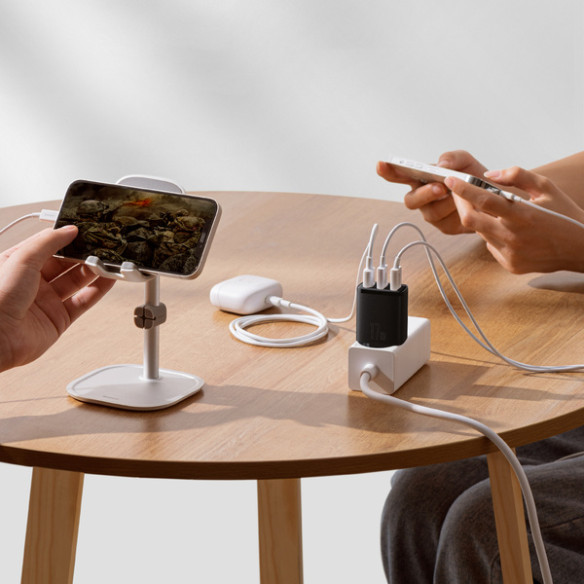 Baseus Compact | Ładowarka sieciowa zasilacz 3x USB-A 17W 