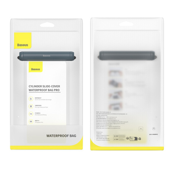 Baseus Cylinder Pro | Etui wodoodporne uniwersalne case obudowa do wody 30m IPX8