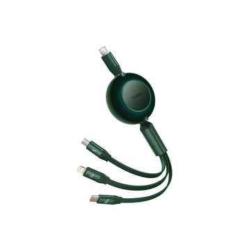 Baseus Bright Mirror 2 | Kabel z regulacją długości USB-C - Micro, USB-C, Lightning do iPhone 100W PD QC