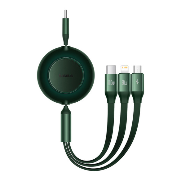 Baseus Bright Mirror 2 | Kabel z regulacją długości USB-C - Micro, USB-C, Lightning do iPhone 100W PD QC