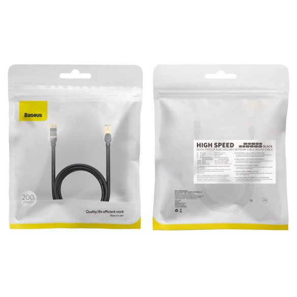 Baseus high Speed Seven | Kabel przewód sieciowy Ethernet LAN Cat7 10GB 600Mhz 2m