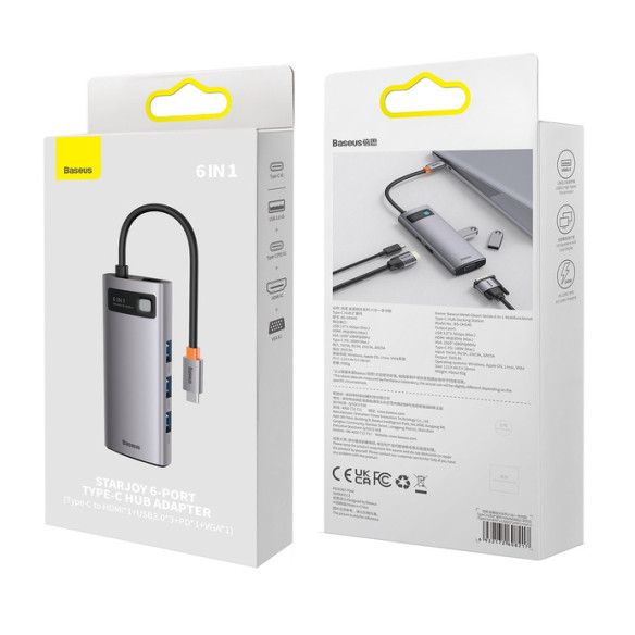 Baseus Metal Gleam 6w1 EOL