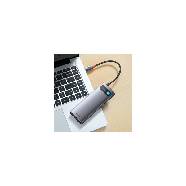 Baseus Metal Gleam 7w1 | Adapter HUB USB-C - 2x HDMI, 3x USB3.0, RJ45 100W