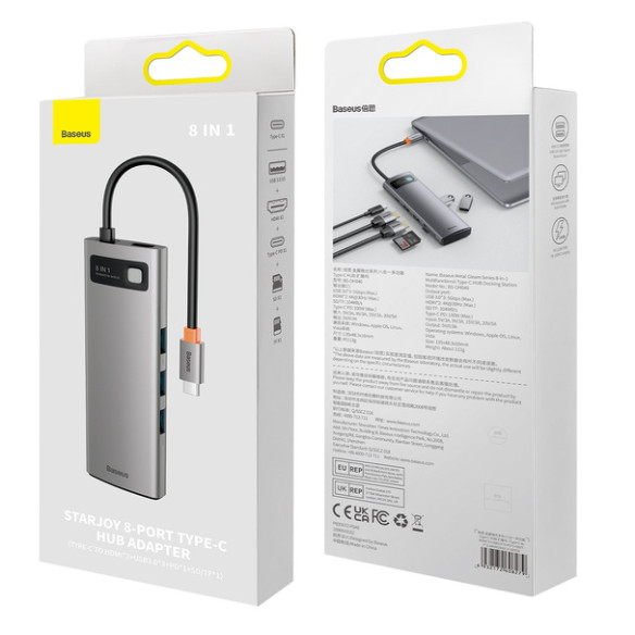 Baseus Metal Gleam 8w1 EOL