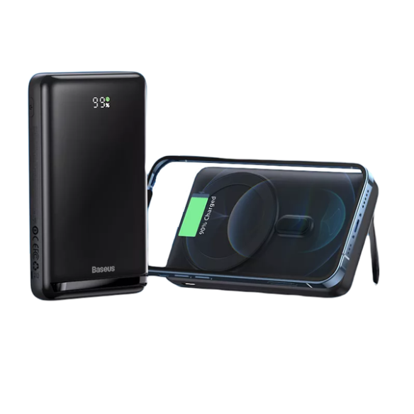 Baseus Magnetic Bracket 20W | Power Bank 10000mAh 20W z ładowaniem bezprzewodowym + MagSafe, PLAN EOL