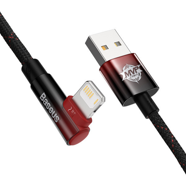Baseus MVP 2 | Kabel kątowy USB-A - Lightning do iPhone iPad Airpods 2.4A 1m