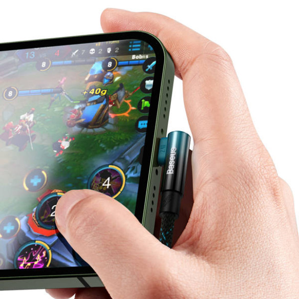 Baseus MVP 2 | Kabel kątowy USB-A - Lightning do iPhone iPad Airpods 2.4A 1m EOL